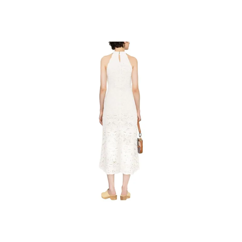 Maje Sleeveless Dresses Women's White-1