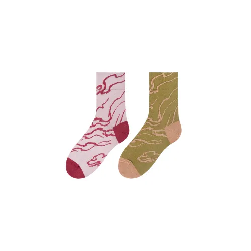 TOOCI Simple And Traditional Party Series Mid Calf Socks Unisex Combo Set