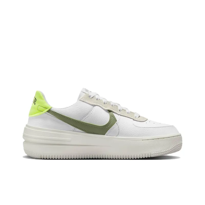 Nike Air Force 1 PLT.AF.ORM White Oil Green Women's-1
