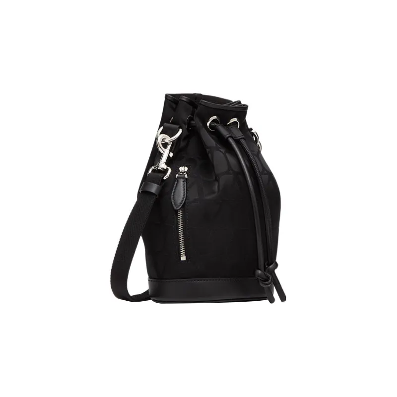 Valentino Nylon Shoulder Bag, Crossbody Bag Mini Men's Black-1