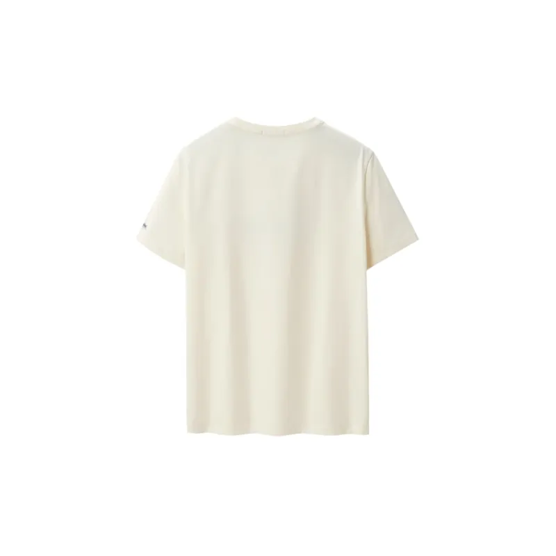 HLA T Shirts Men Cooling Antibacterial Beige Apricot Pattern T8-1