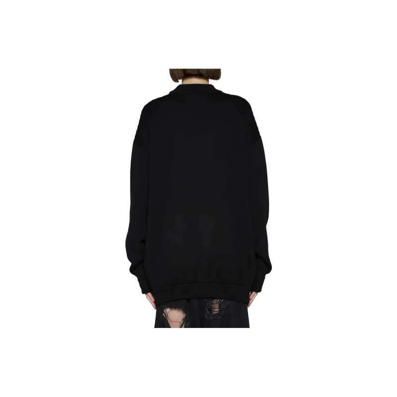 Vetements Logo Embroidered Knit Sweater-2