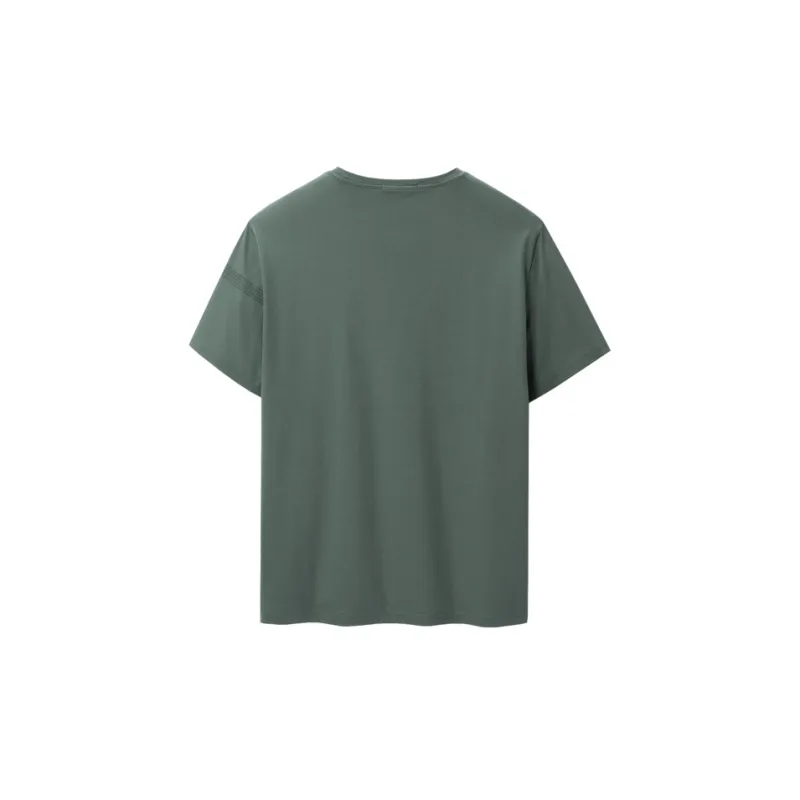 HLA T Shirts Men Medium Green N2-1