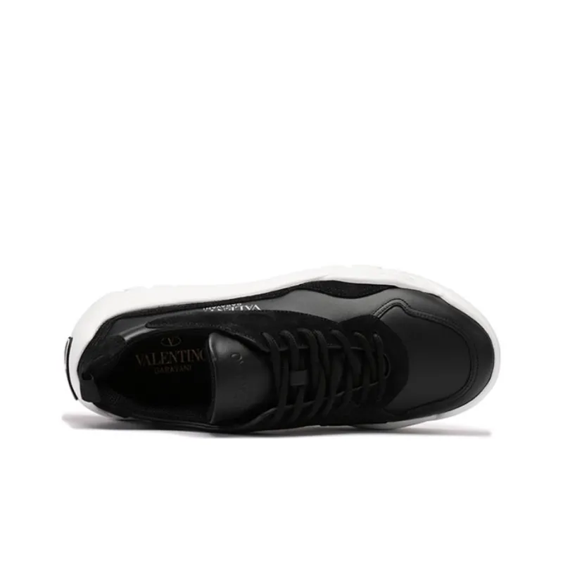 Valentino Gumboy Breathable Low Top Sports Casual Shoes Men's Black White-4