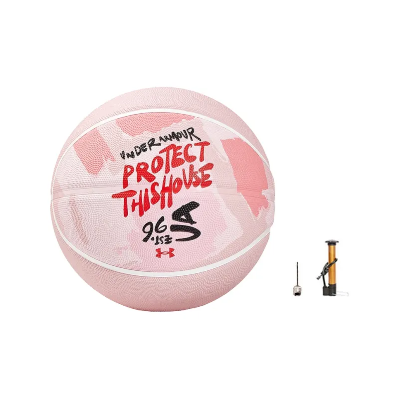 Under Armour Rubber Basketball Sky Pink Size 7 Training Competition Unisex-5