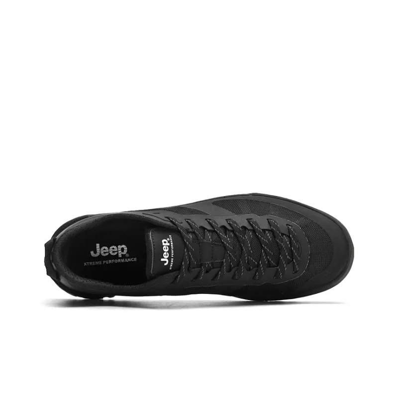 Jeep Anti-Slip Wear-Resistant Low-Top Sports Casual Shoes Men's Black-2