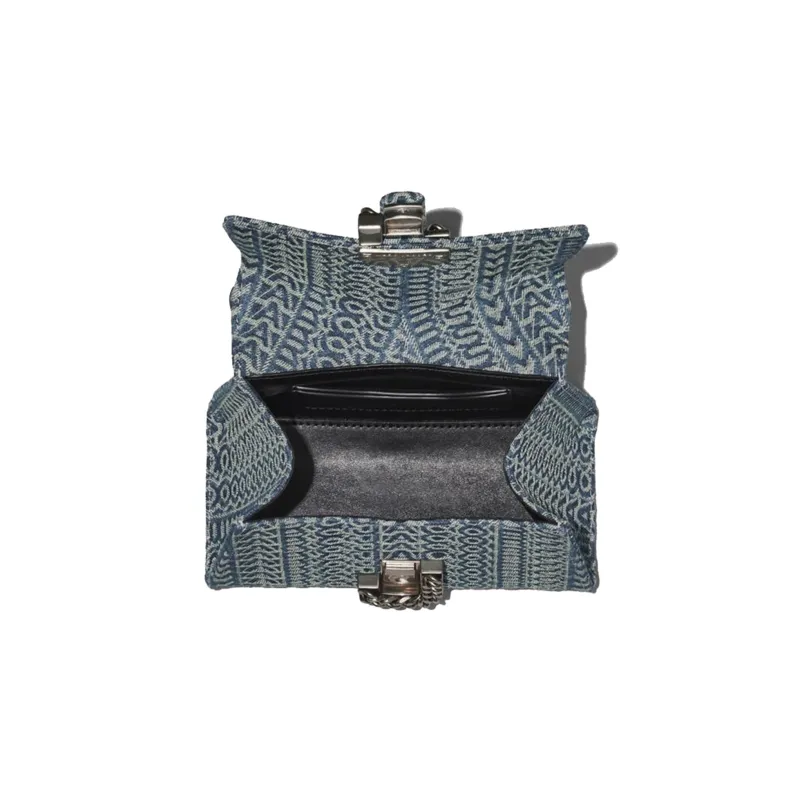 MARC JACOBS Denim Shoulder Bag, Crossbody Bag, Handbag Women's Blue-5
