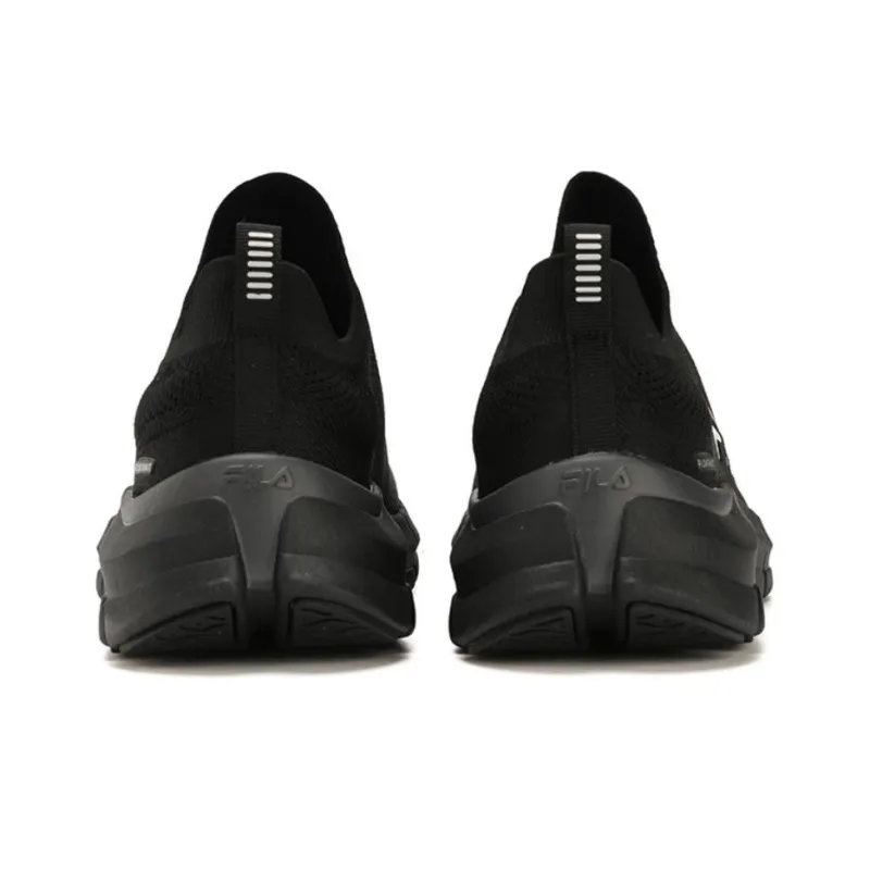FILA Sock Anti Slip Wear Resistant Low Top Training Shoes Men's Black-4
