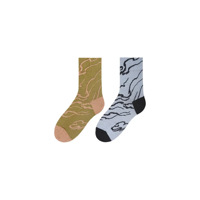 TOOCI Simple And Traditional Party Series Mid Calf Socks Unisex Combo Set-3