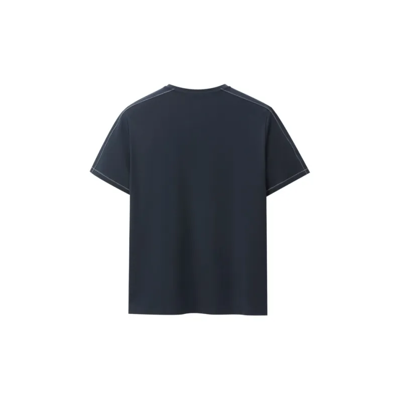 HLA T Shirts Men Navy Blue 79-1