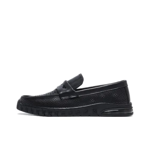 JOSINY Men's Casual Shoes Men Low-Top Black