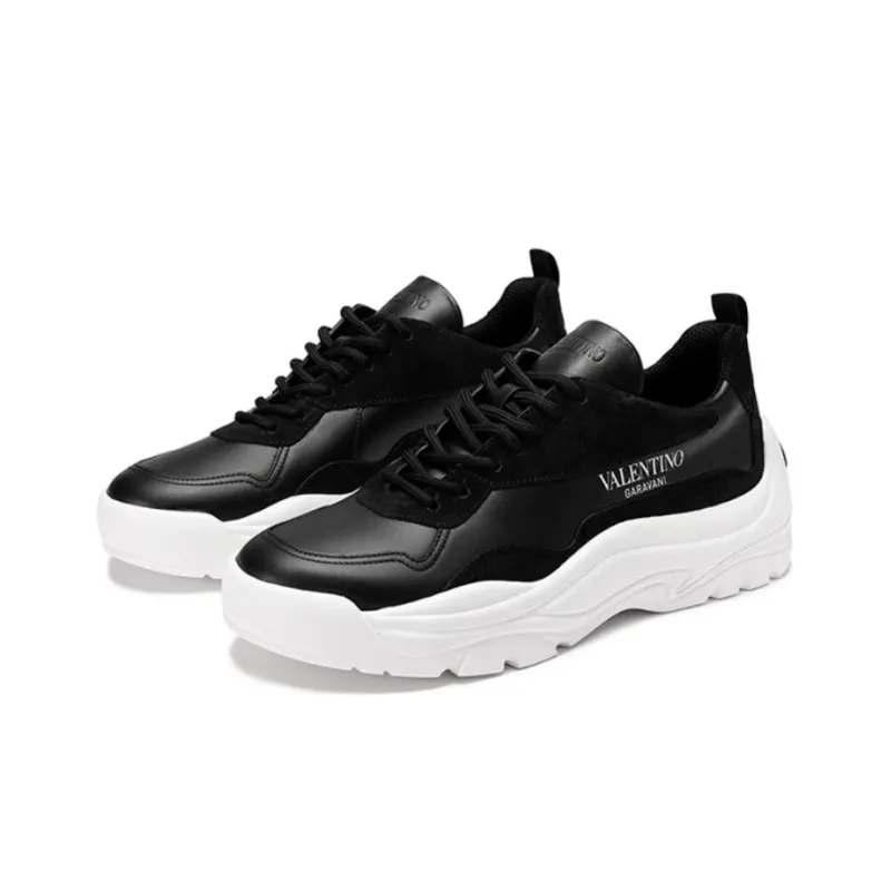 Valentino Gumboy Breathable Low Top Sports Casual Shoes Men's Black White-2