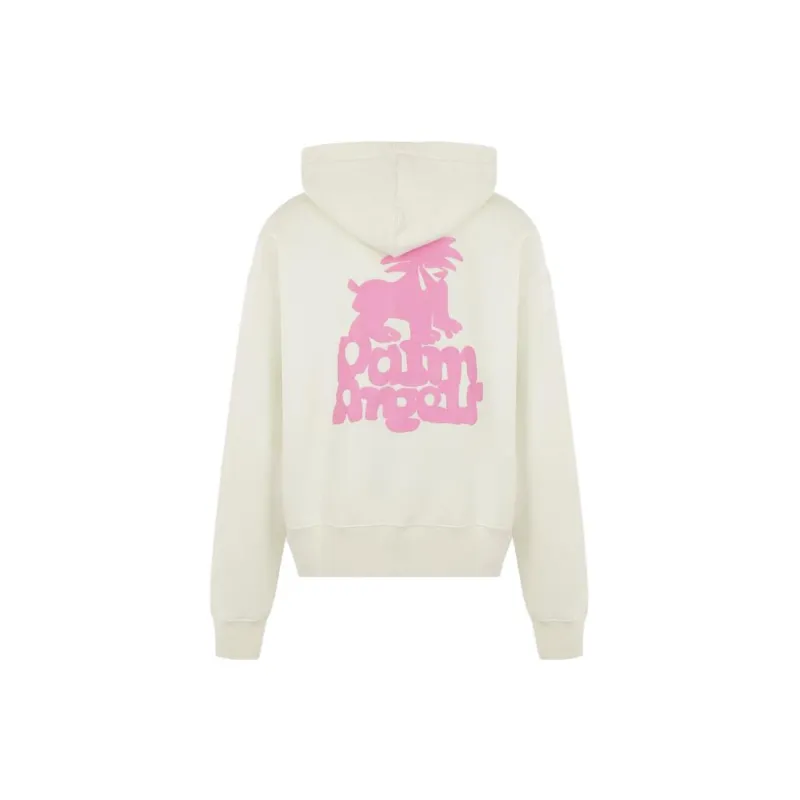 PALM ANGELS Leon Logo print Hoodie-1