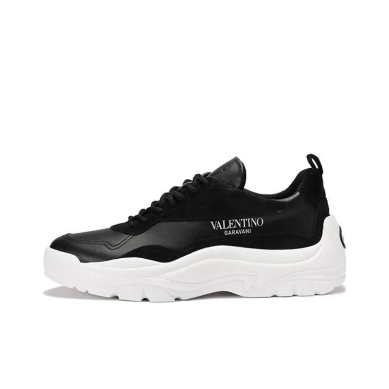 Valentino Gumboy Breathable Low Top Sports Casual Shoes Men's Black White-0