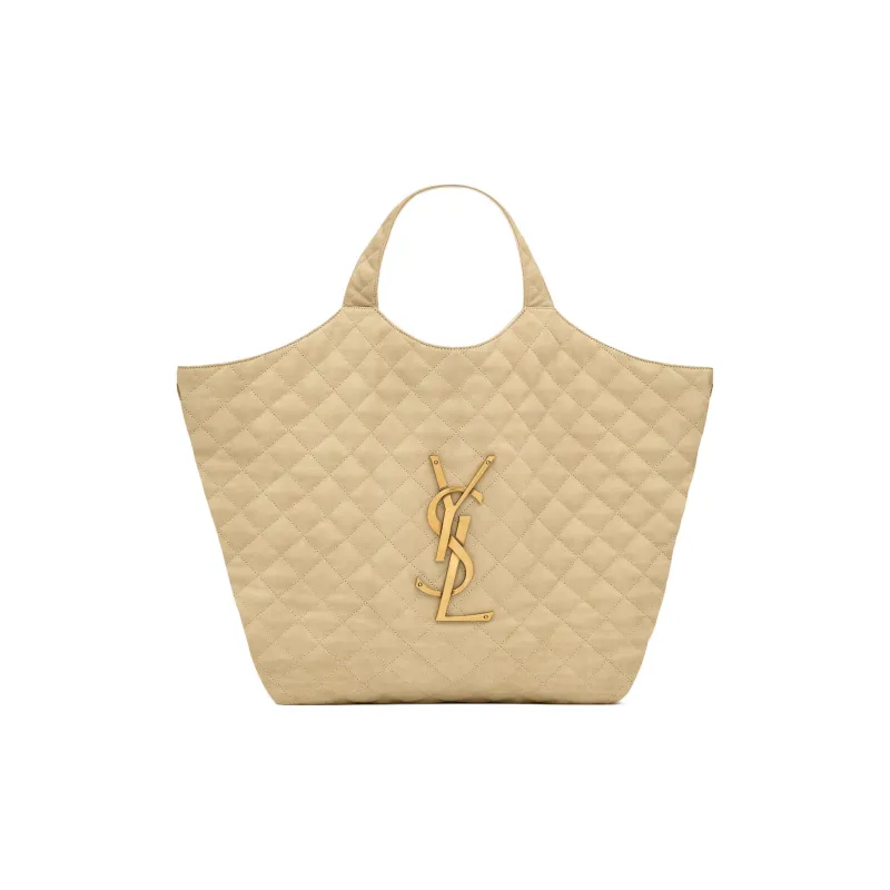SAINT LAURENT Suede Handbag Tubas Women's Light Umber-1