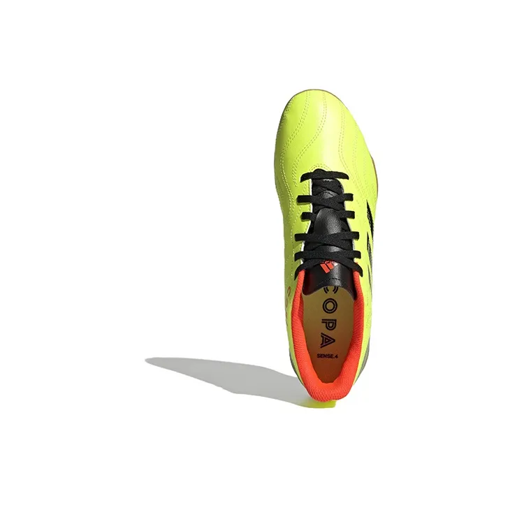 Adidas Copa Sense.4 Anti-Slip Wear-Resistant Soccer Shoes Men's Yellow Black-4