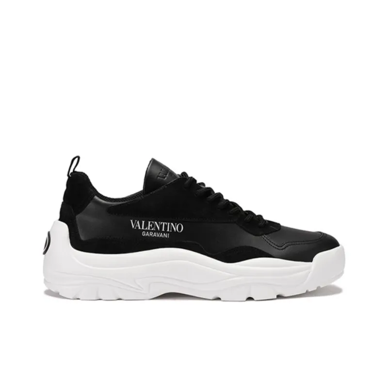 Valentino Gumboy Breathable Low Top Sports Casual Shoes Men's Black White-1