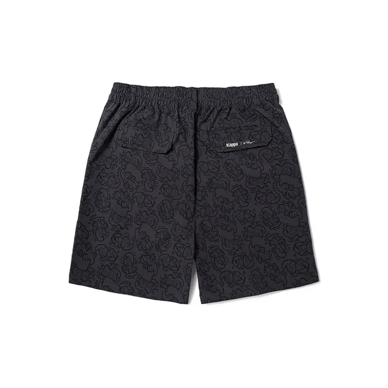 Kappa Casual Shorts Men Rebar Gray All Over Print 1107P-1