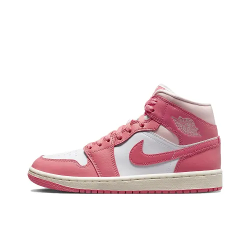 Jordan 1 Mid Strawberries And Cream Women's