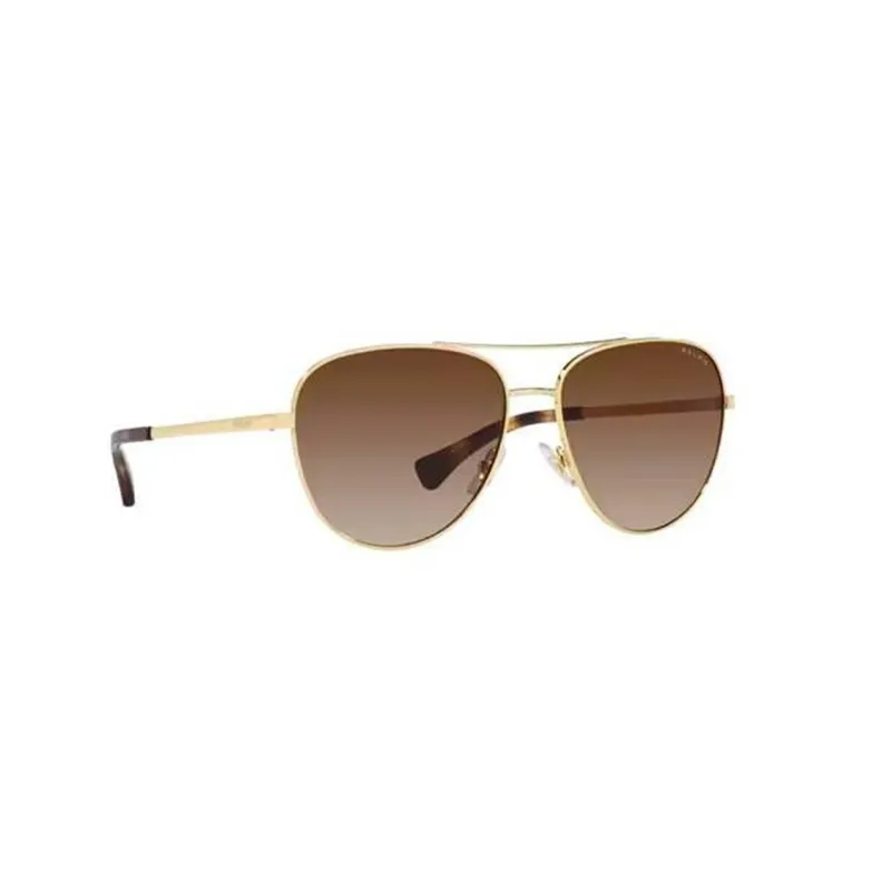 Polo Ralph Lauren Alloy Aviator Sunglasses Women's Brown-1