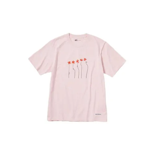 UNIQLO/UNIQLO Peace For All Series T-Shirts Unisex Pink