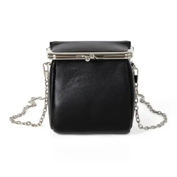 HAWA PU Hot Girl Lipstick Crossbody Bag Small Size Women's White/Black/Peach Pink/Red/Silver