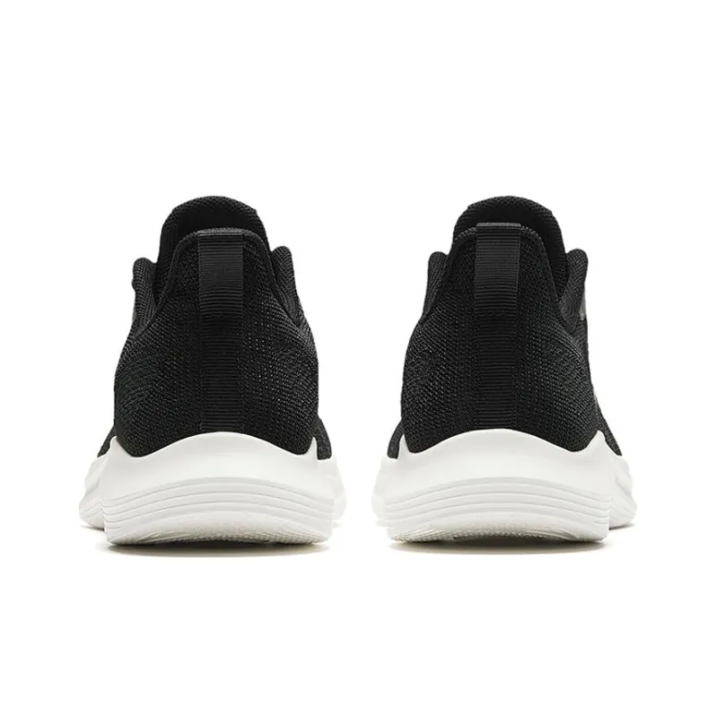 Anta Cushioned Slip-Resistant Abrasion-Resistant Low-Top Running Shoes Men's Black White-3