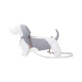 THOM BROWNE· Cotton With Full Grain Calfskin Shoulder Bag Crossbody Bag Women's Gray/White