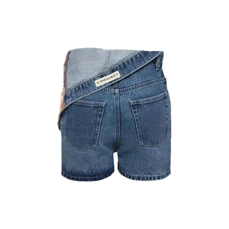 Y/Project Denim Shorts Women's Blue-1