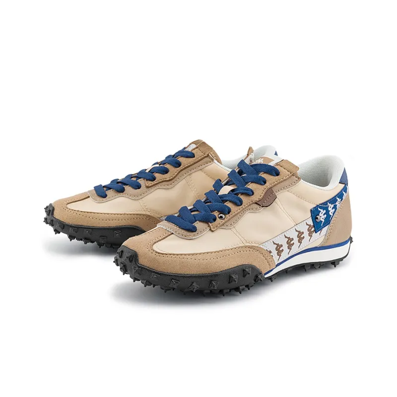 Kappa Anti Slip Wear Resistant Low Top Casual Running Shoes Unisex Yellow Blue-4