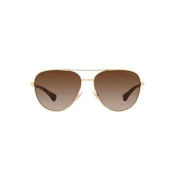 Polo Ralph Lauren Alloy Aviator Sunglasses Women's Brown