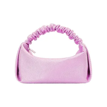 Alexander Wang Scrunchie Satin Handbag Mini Women's Purple