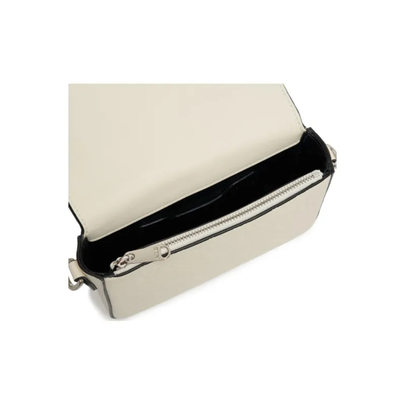 MLB Monogram Collection Polyester, Elastane, Cotton Combo Bag, Crossbody Bag, Shoulder Bag Unisex Cream White-5
