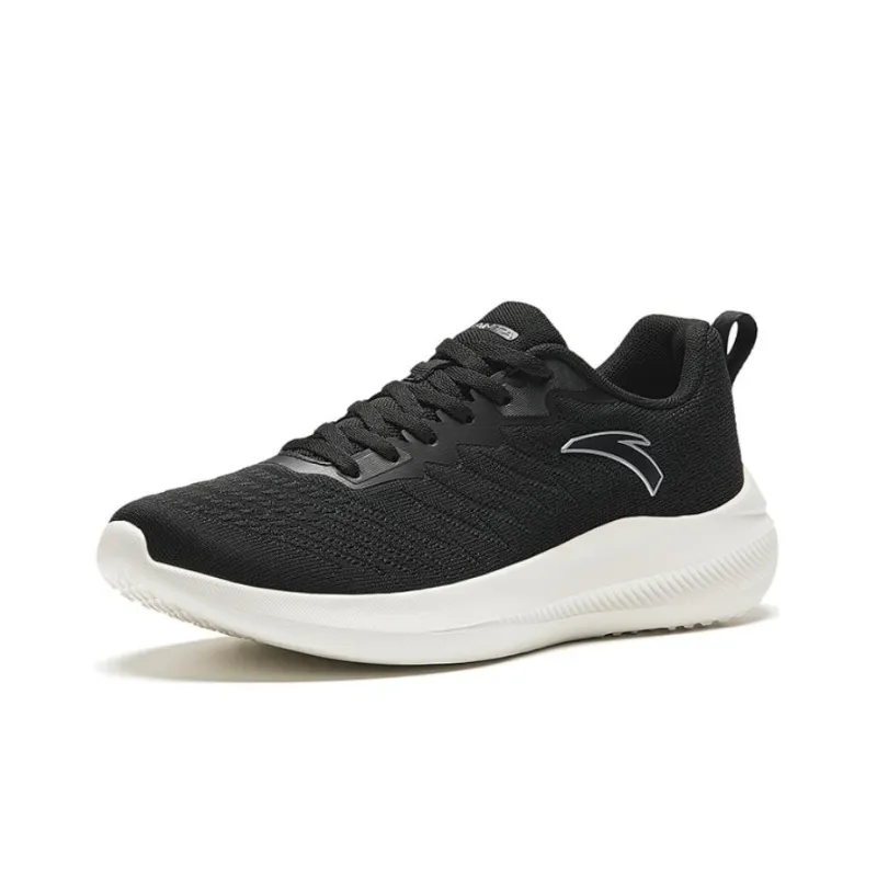 Anta Shock Absorbers With Slip Resistant And Abrasion Resistant Properties Low Top Running Shoes Men's Black White-1