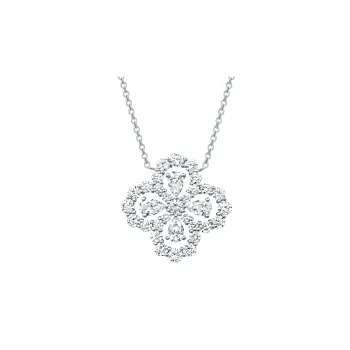 HARRY WINSTON Platinum Necklaces Women's Silver