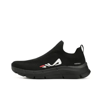 FILA Sock Anti Slip Wear Resistant Low Top Training Shoes Men's Black