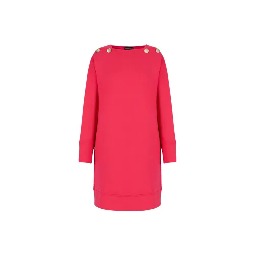 EMPORIO ARMANI Long-Sleeved Dresses Women's Cherry Red