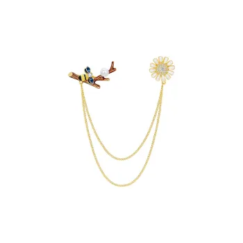 HMZ Brooches Women's Gold