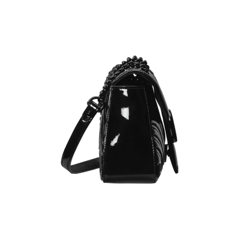 GUCCI GG Marmont Patent Leather Crossbody Bag Shoulder Bag Women's Black-2