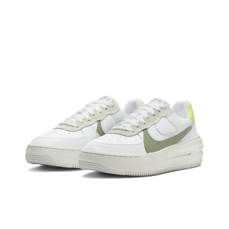 Nike Air Force 1 PLT.AF.ORM White Oil Green Women's-2
