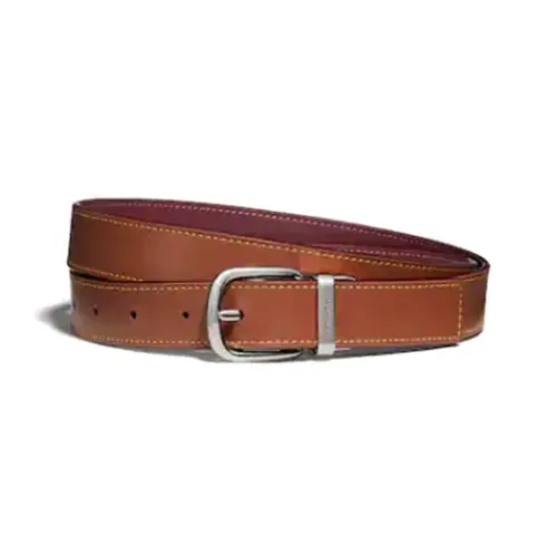COACH Harness Buckle Double-Sided Polished Single Claw Buckle Pin Buckle Leather Belts Women's Brown Width: 2.5cm