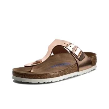 Birkenstock Gizeh Softbed Metallic Cooper Women's