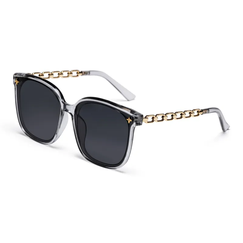 ERROR Plate Frame Square Sunglasses Unisex-4