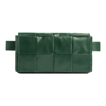 Bottega Veneta Cassette Belt Cow Leather Box Bag, Camera Bag, Crossbody Bag, Fanny Pack Mini Men's Rain Tree Green