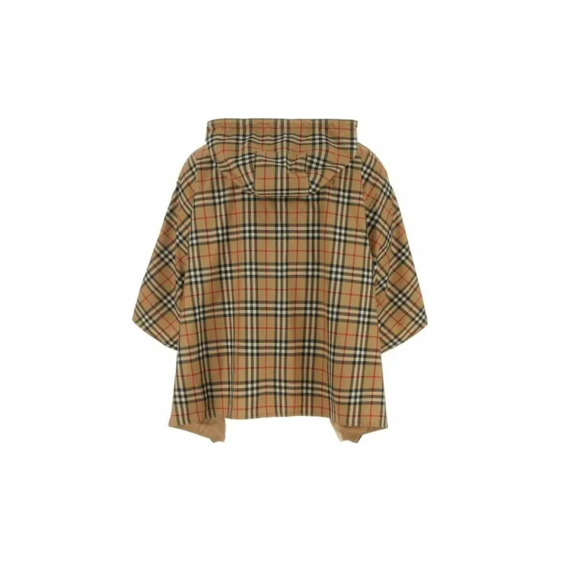 Burberry Vintage Check Hooded Poncho-1