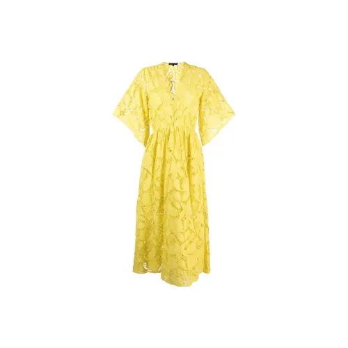 Maje Short-Sleeved Dresses Women's Yellow