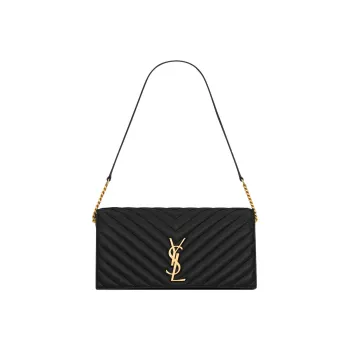 SAINT LAURENT KATE Lambskin Shoulder Bag Handbag Shoulder Bag Women's Black