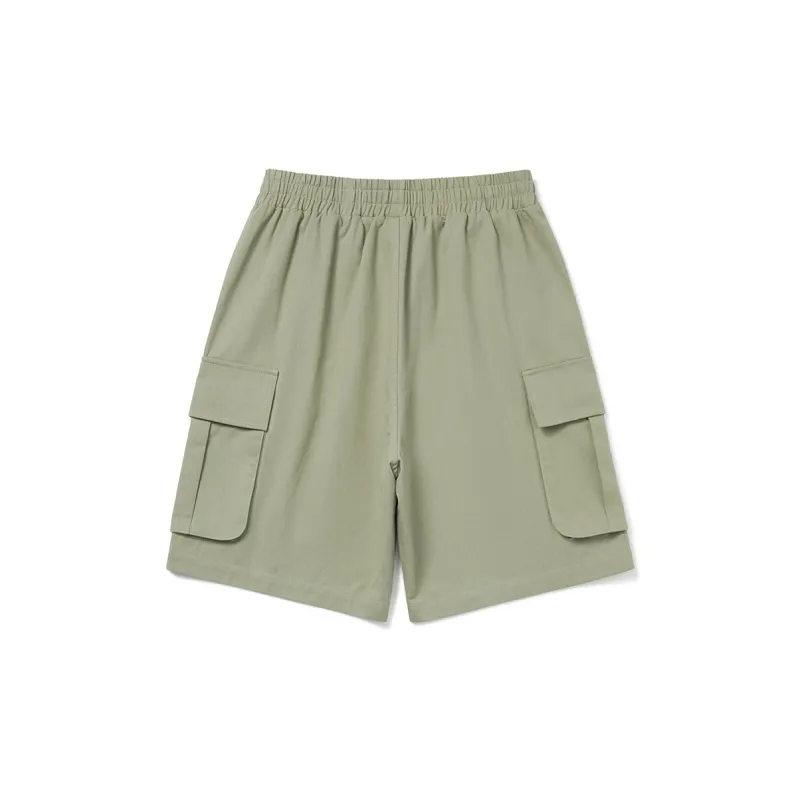 Phew Cargo Shorts Unisex Gray Green-1