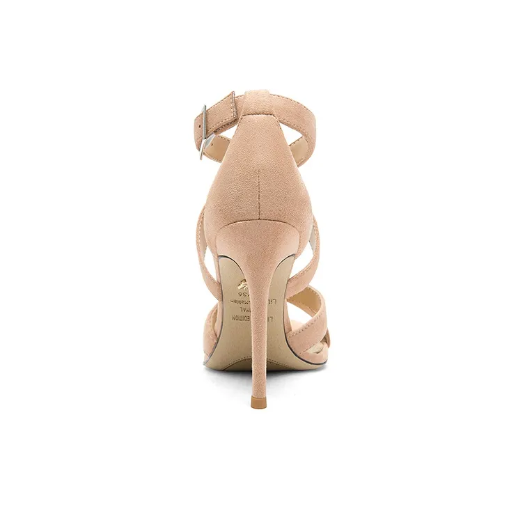 Lily Wei Supermodel Journal Stylish Sandal 10cm Women's Nude Pink-3
