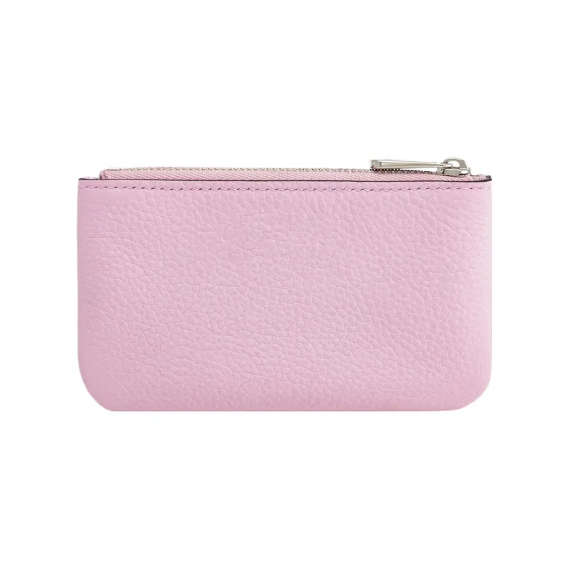 FERRAGAMO GANCINI Hammered Calfskin Key Pouch Women's Pink-2